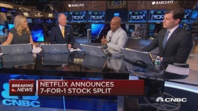 Netflix (NFLX) declares a 7-for-1 stock split. How many additional shares are issued to an investor who owns 200 shares?